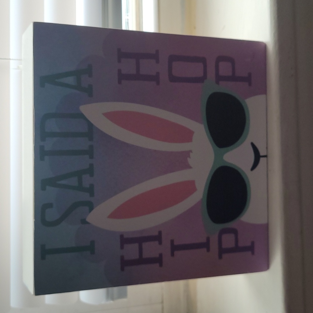 Easter bunny plaque